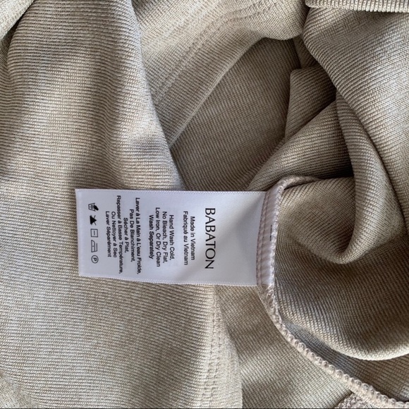 SOLD 💌NWOT Babaton Aritzia Freddie Dress Taupe XS - Picture 5 of 7